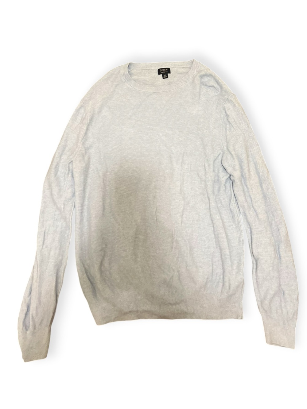 J.Crew 100% Cotton Long-Sleeve Crewneck Sweater Light Blue M